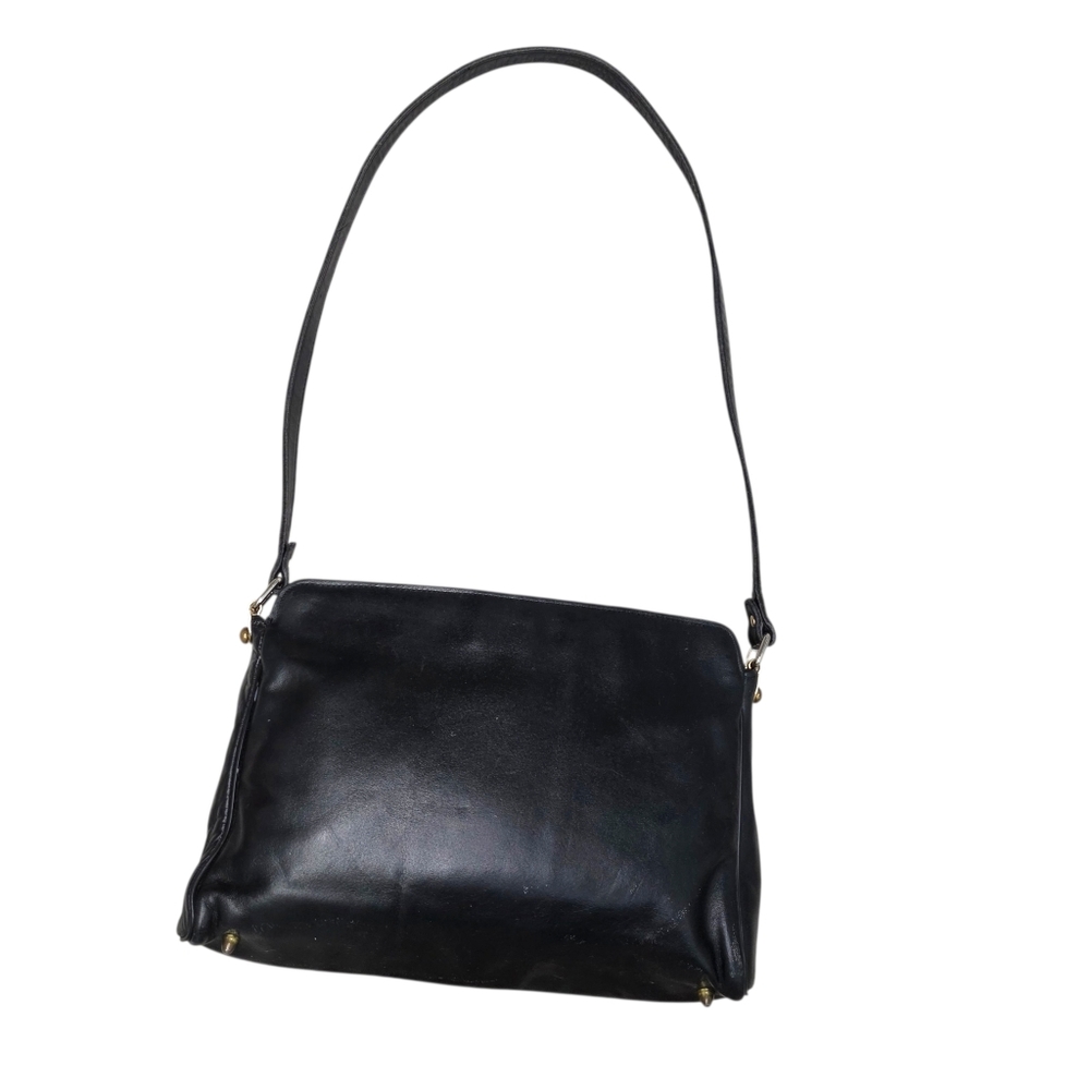 Vintage Etienne Aigner Handcrafted Leather Shoulder Bag Black - Picture 3 of 12